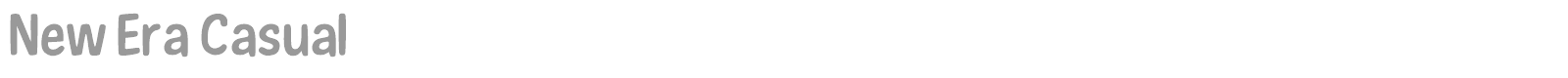 New Era Casual font preview